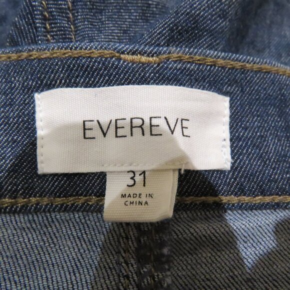 EVEREVE Joelle Stretch Linen Shorts in Stargazer Dark Denim Preppy Casual Comfy - Picture 13 of 14